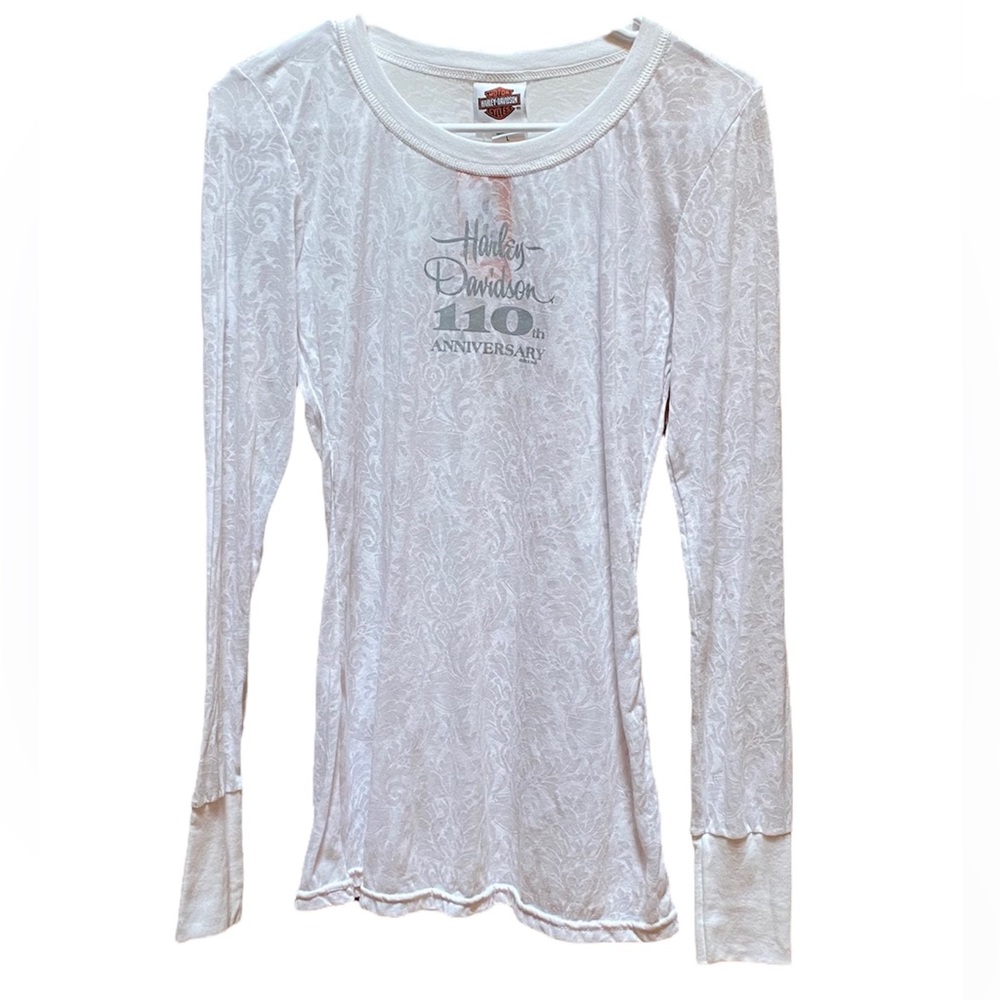 ☽ see through harley davidson long sleeve